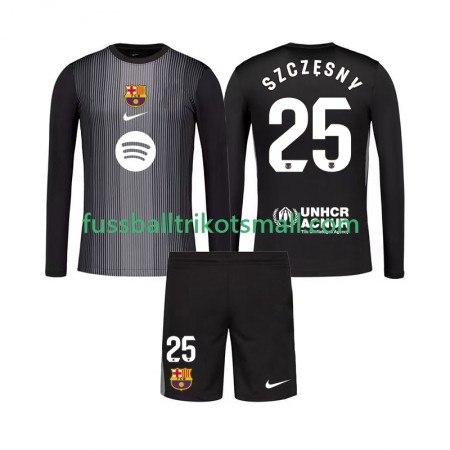 Fußballtrikots FC Barcelona Szczesny 25 Torwart Kinder 2025-2026 Langarm 3rd trikot kaufen